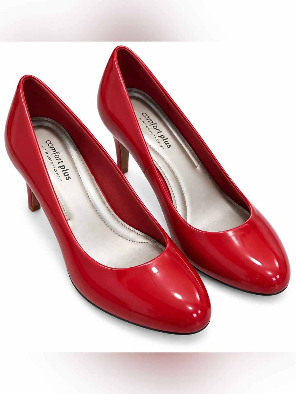 Comfort Plus by Predictions Red Patent Leather Pumps – Size 9½ W